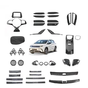 Car Decorative Protection Accessories ABS Carbon Fiber Trim For BYD Dolphin