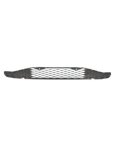 Front Central Bumper Grille With 2 Sensor Holes Satin Black For Vw Id4 2020 Onwards