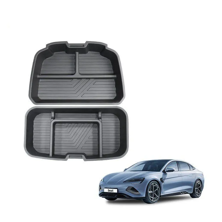 Front Trunk Organizer Box Plastic Car Organizers Trunk Storage Compartment Box For BYD Seal