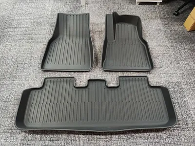 TPE 3D Tesla Floor Mats Model 3 2017-2023; Model Y 2021-2023
