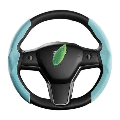 Tesla Alcantara Steering Wheel Wrap For Tesla Model 3 / Y