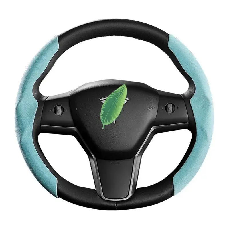 Tesla Alcantara Steering Wheel Wrap For Tesla Model 3 / Y