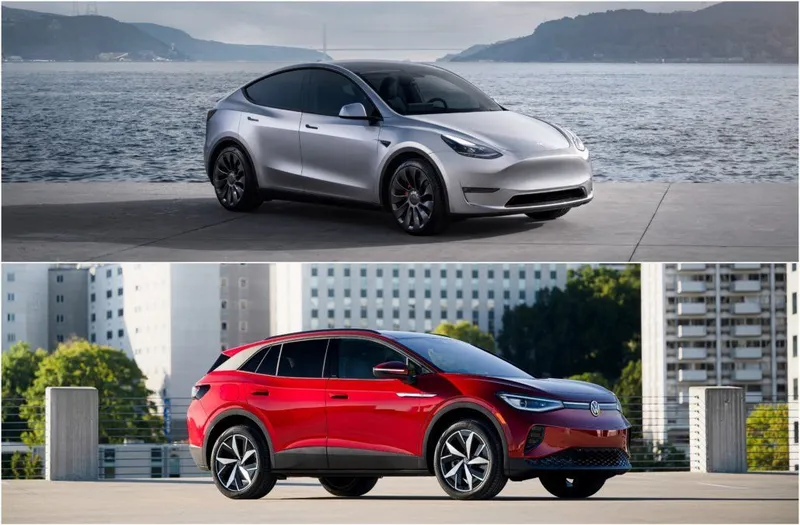 VW ID4 GEGEN TESLA MODEL Y: VERGLEICH