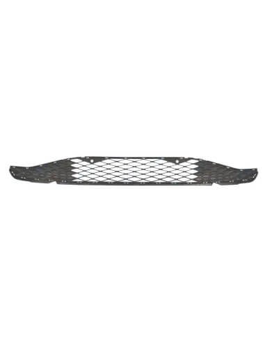 Front Central Bumper Grille With 2 Sensor Holes Satin Black For Vw Id4 2020 Onwards