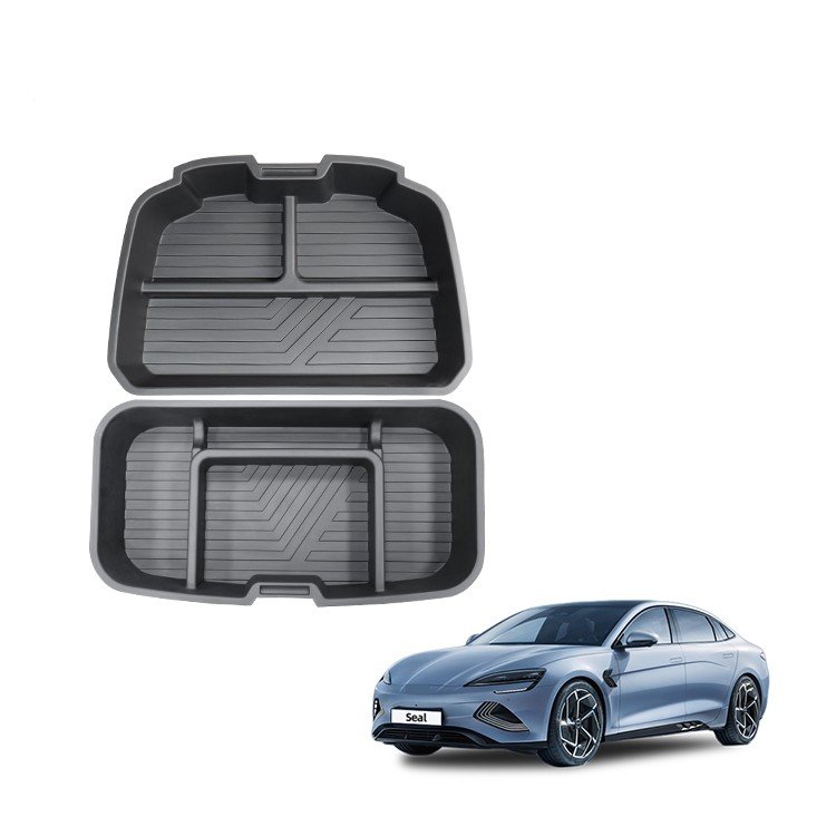 Front Trunk Organizer Box Plastic Car Organizers Trunk Storage Compartment Box For BYD Seal