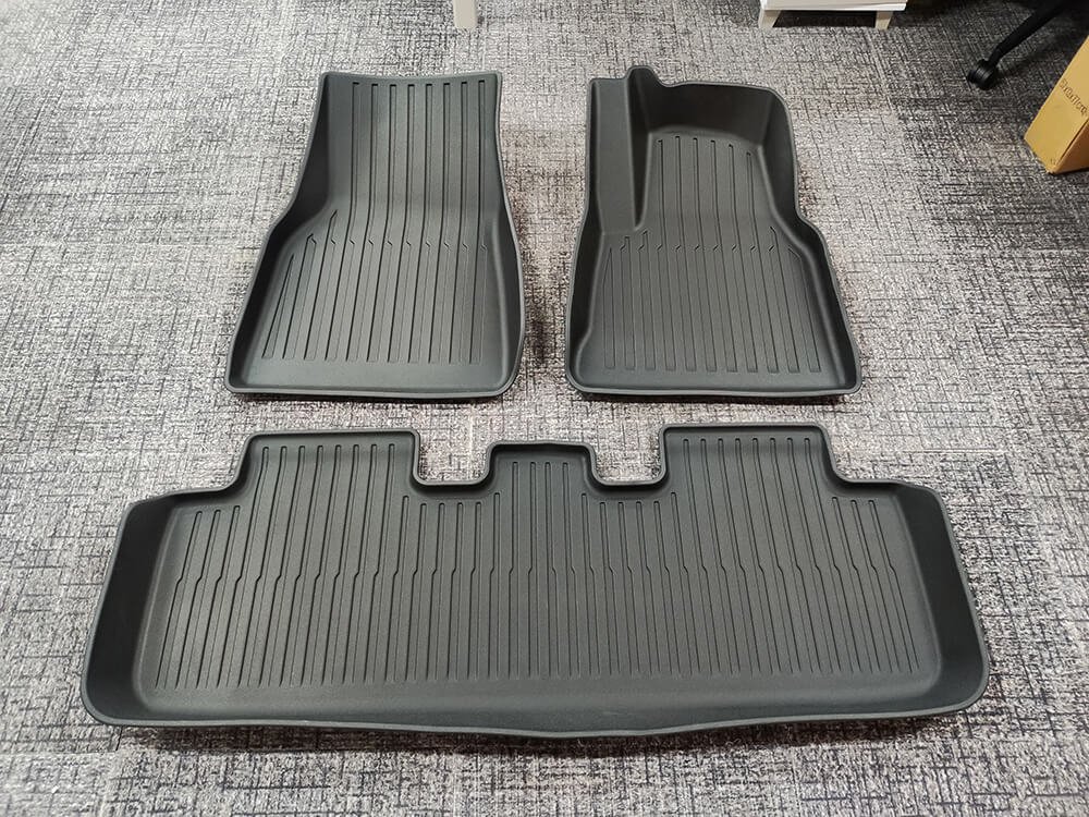 TPE 3D Tesla Floor Mats Model 3 2017-2023; Model Y 2021-2023